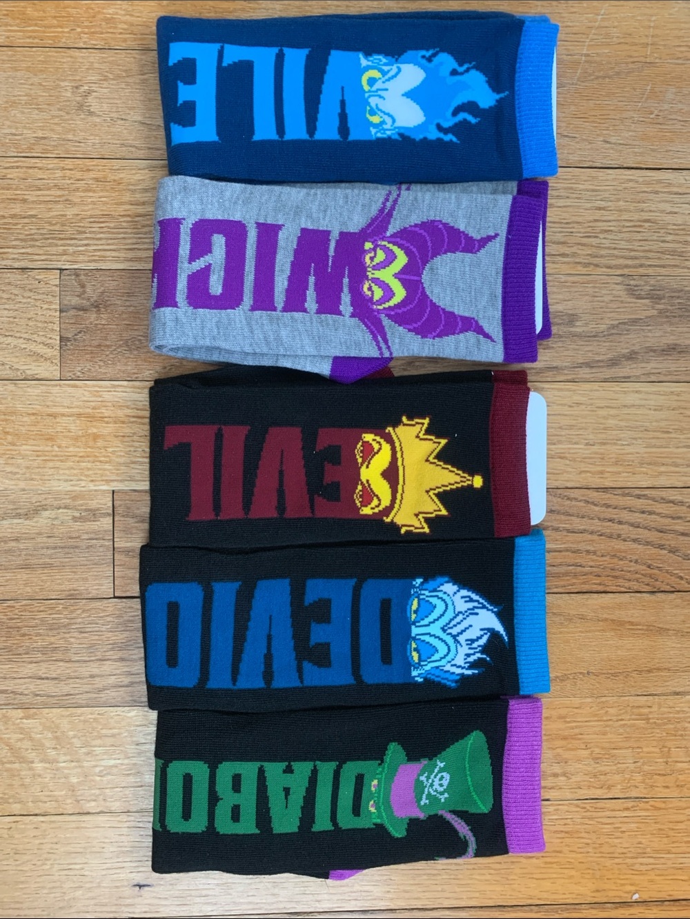 Disney Villains Crew Socks Set - NEW - Never worn